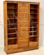 Classificatore schedario archivio da ufficio a serranda tripla in rovere                            