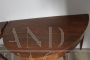 Pair of antique half-moon consoles in walnut, Italy - Parma 1770