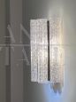 Splendid single wall lamp with Murano glass tubes, 1970s