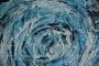 Blue Vortex - painting by Andrea Busnelli, acrylic and plaster on wood
