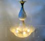 Mazzega Murano glass chandelier from the 70s with 5 lights
