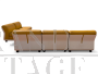 Amanta modular sofa by B&B Italia in yellow leather, 1960s