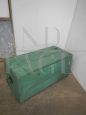 Vintage chest in green larch wood, 1950s