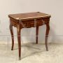 Antique Napoleon III inlaid desk, game table or dressing table
