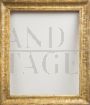 Antique Neapolitan Empire frame carved in gold leaf  