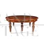 Sumptuous, richly inlaid extendable crank table      