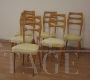 Set of 6 dining chairs by Vittorio Dassi, Italian mid-century modern design