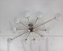 Stilnovo style radial chandelier, 1970s