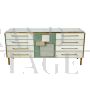 Design buffet dresser in colored glass with central door