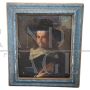 Antique Flemish painting with a portrait of a gentleman, 17th century