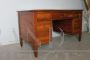 Antique Italian Lombard 18th century walnut center desk with drawers