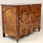 Antique Louis XV chest of drawers in walnut from the 18th century