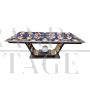 Art Deco style design table with backlit glass top