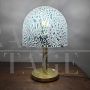 Vistosi table lamp in brass and Murano glass with murrine, 1970s