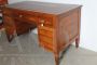 Antique Italian Lombard 18th century walnut center desk with drawers