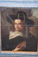 Antique Flemish painting with a portrait of a gentleman, 17th century