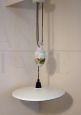 1930s up and down pendant light in painted ceramic