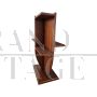 Art deco style magazine rack or small bookcase in walnut wood