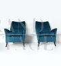 Pair of armchairs in the style of Gio Ponti for ISA Bergamo, 1950
