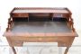 Antique Louis Philippe ladies' desk with upstand in solid walnut, 19th century