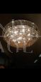 Large 50s/60s ceiling light with crystal drops