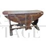 Antique drop-leaf table from Italy, early 17th century
