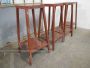 Industrial trestle table in lacquered iron, 1960s