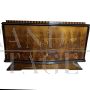 Pair of Art Deco twin dressers in walnut briar