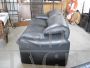 Maralunga three-seater sofa by Vico Magistretti in black leather