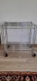 Vintage stainless steel grid trolley