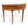 Louis XVI style half-moon console
