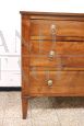 Antique 18th century dresser - Louis XVI period in solid walnut with lion handles