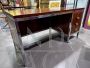 Ettore Sottsass style desk in steel and rosewood
