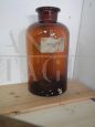 Vintage glass apothecary jar container                           
                            