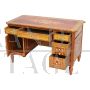 Richly inlaid antique style Lombard centre desk