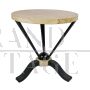 Art Deco style round coffee table with parchment top       