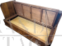 Post-Art Deco wooden sofa bed with storage, 1940s