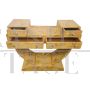 Art Deco style birch briar console table