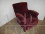 Vintage 1960s burgundy velvet armchair