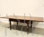 Antique extendable draw-leaf table in walnut, Italy 19th century
