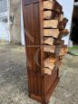 Antique walnut wood filing cabinet from the Fossati and Meroni company