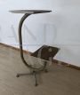 Vintage 1950s iron TV stand pedestal structure