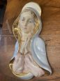 Ceramic Madonna hanging sculpture from the 1950s