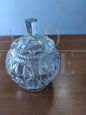 Vintage worked glass candy jar