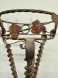 Art Nouveau plant stand in wrought iron from the early 1900s