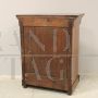 Small Louis Philippe capuchin sideboard with 1 door in walnut - 19th century