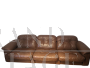 De Sede DS 101 living room with sofa, two armchairs and an ottoman  