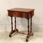 Louis Philippe walnut coffee table from the 19th century with drawer