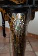 Antique Napoleon III Ebonized Wood display table with Mother of Pearl