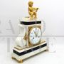Louis XVI Pendulum Clock in Gilded Bronze and Marble, France 18th Century